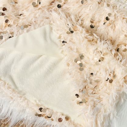 Tweed Sequins Sleeveless Mid-long Dresses - image 8