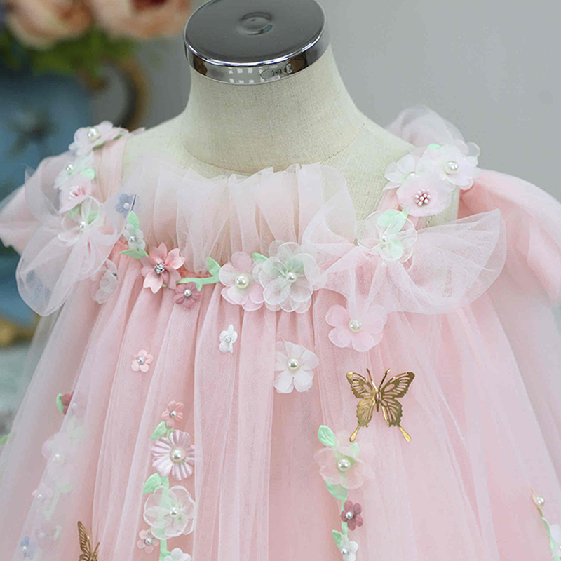 Satin & Organza Imitation Pearls Gathered Sleeveless Short Dresses - image 6