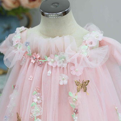 Satin & Organza Imitation Pearls Gathered Sleeveless Short Dresses - image 6
