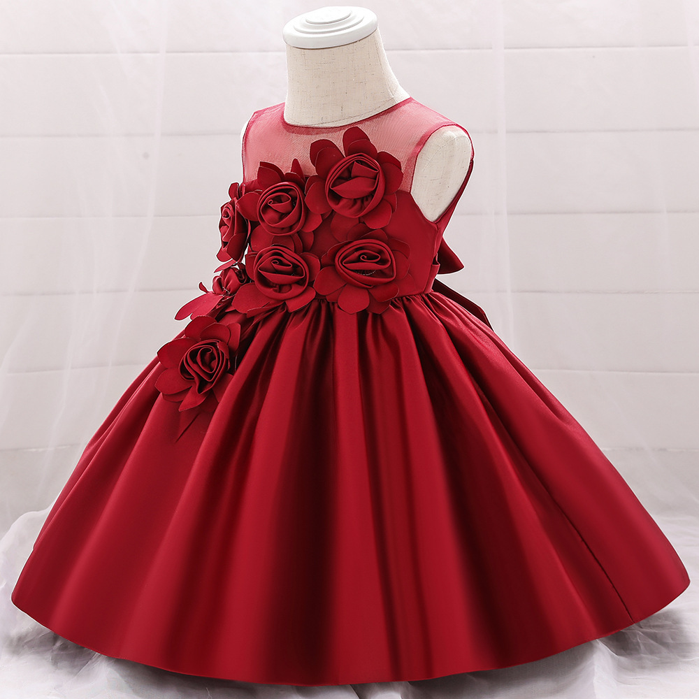 Satin Rosette Sleeveless Midi Dresses - image 16
