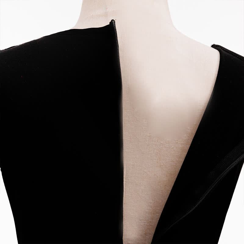 Chemical Fiber Blend Split Joint Sleeveless Maxi Two-piece Set - image 8