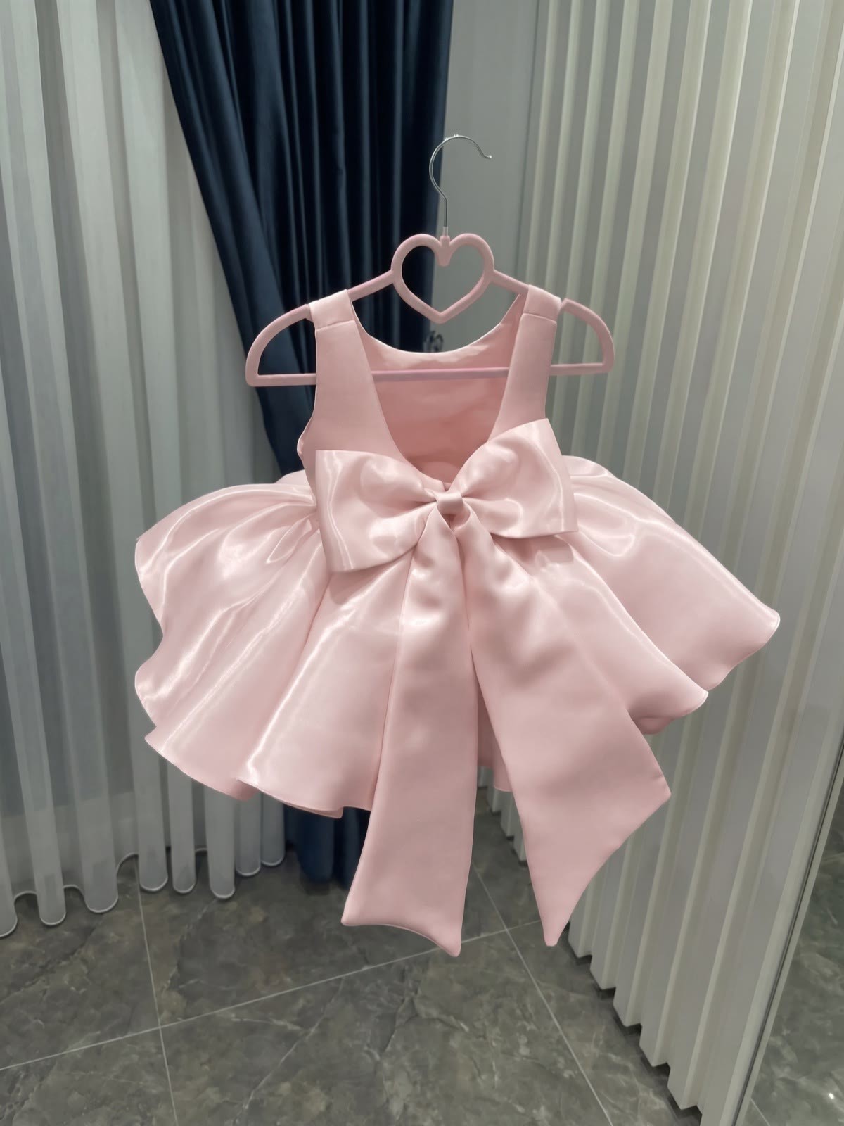 Satin Rosette Sleeveless Short Dresses - image 7