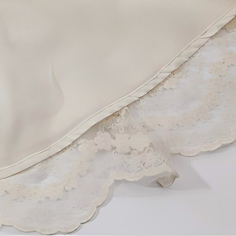 Lace Stitching Lace Long Sleeve Midi Dresses - image 7