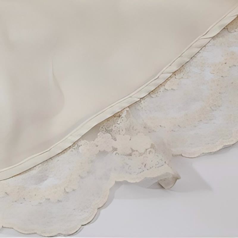 Lace Stitching Lace Long Sleeve Midi Dresses - image 7