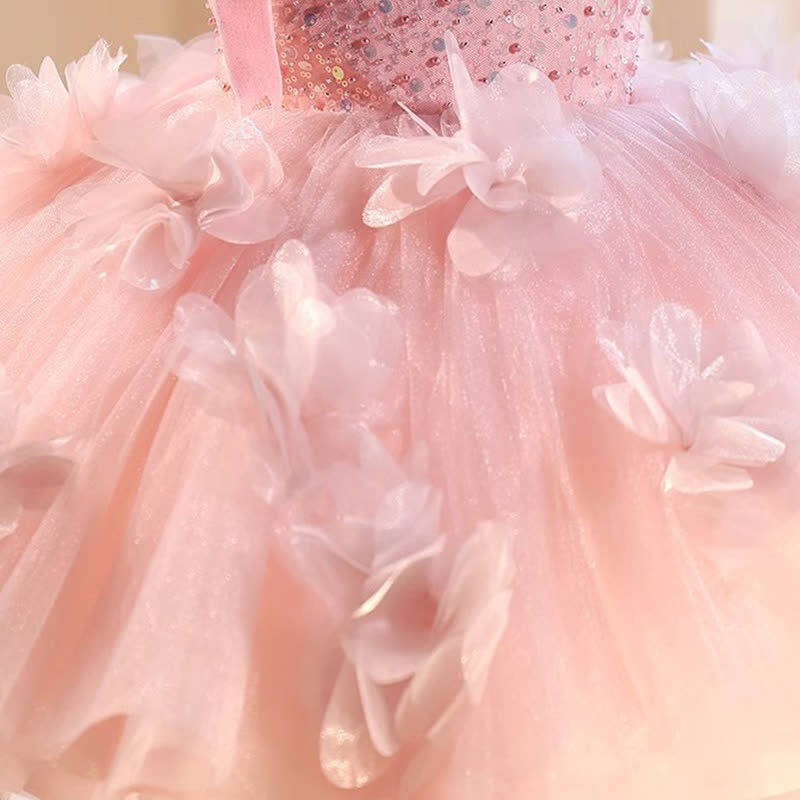 Glitter Split Joint Feather-trimmed Sleeveless Midi Dresses - image 6