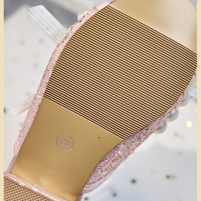 Solid Rosette Open Toe Slippers - image 9