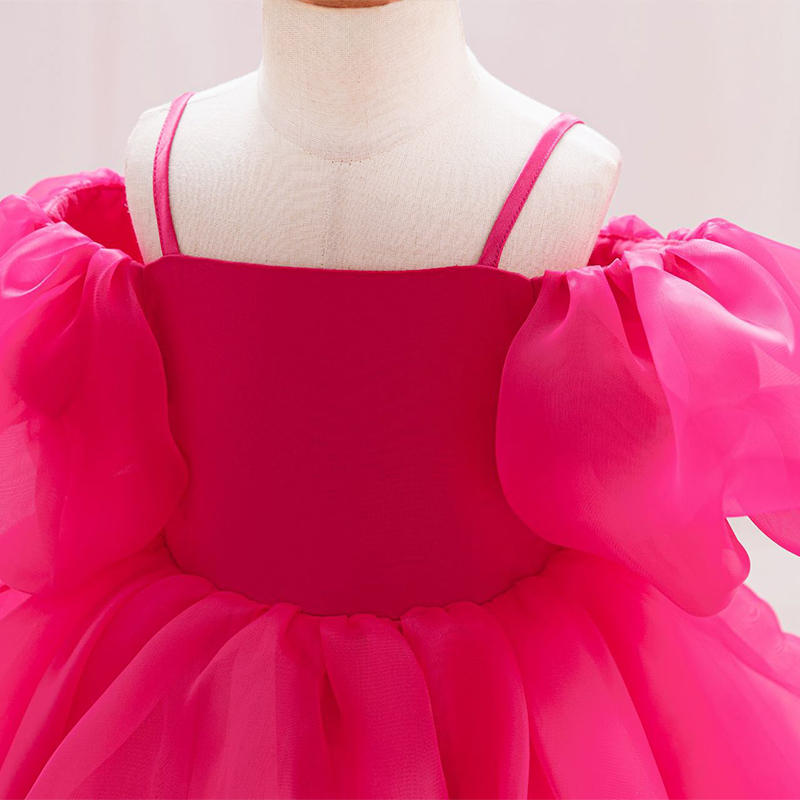 Organza Bow Sleeveless Regular Dresses - image 12