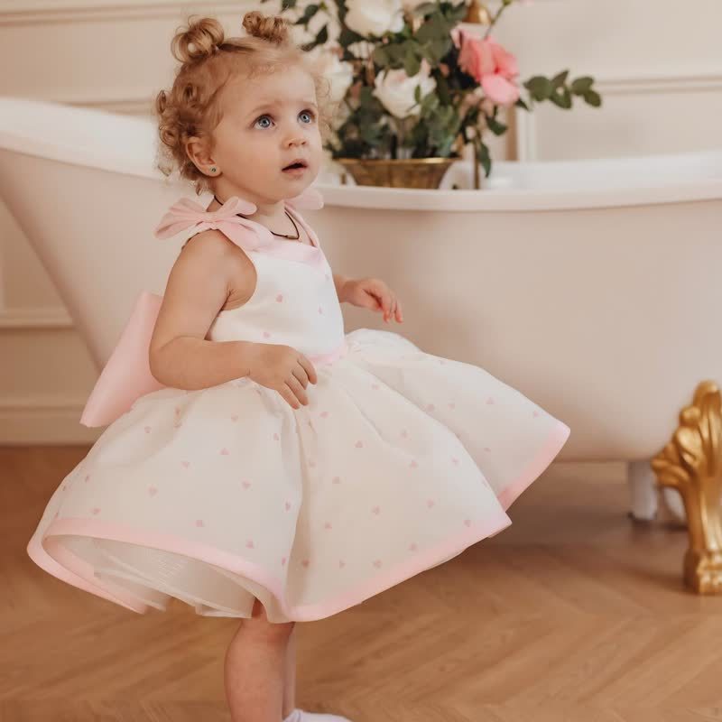 Organza Bow Sleeveless Short Dresses - image 3