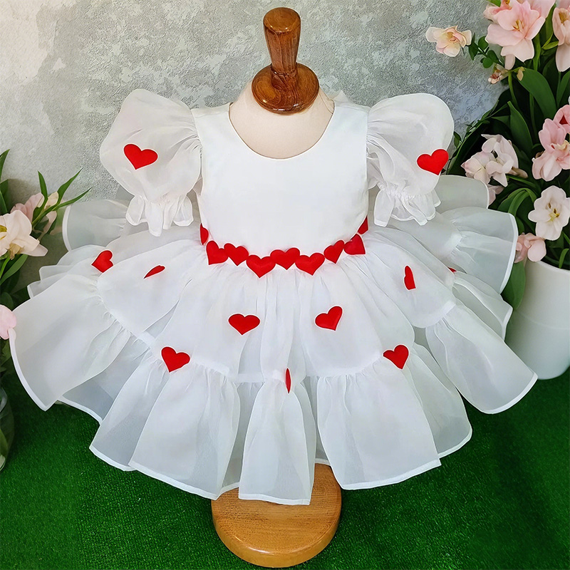 Organza Bow Flouncing Short Sleeve Midi Dresses - image 4