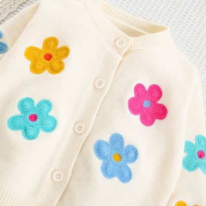 [Archive Sale] Yarn/wool Yarn Embroidery Long Sleeve Regular Two-piece Set - image 3