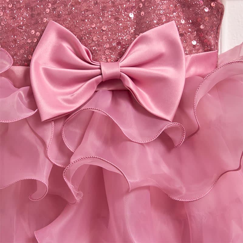 Sequins & Organza Bow Sleeveless Maxi Dresses - image 10