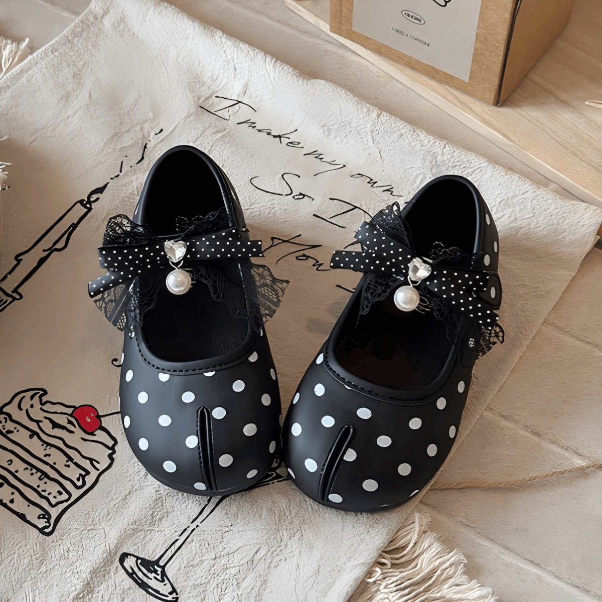 Polka Dots Bow  Round Toe Mary Janes  - image 19