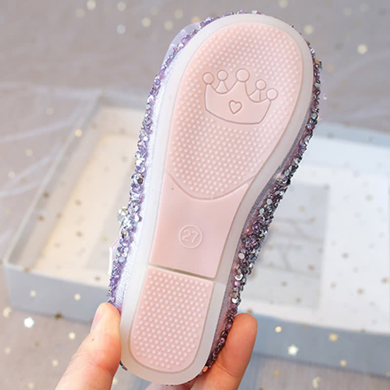 Solid Bow Sequins Round Toe Flats  - image 9