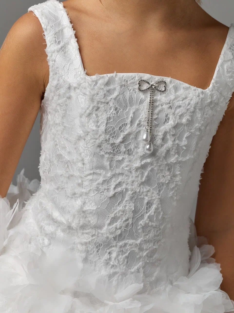 Lace Rosette Cap Sleeve Short Two-piece Set - image 12