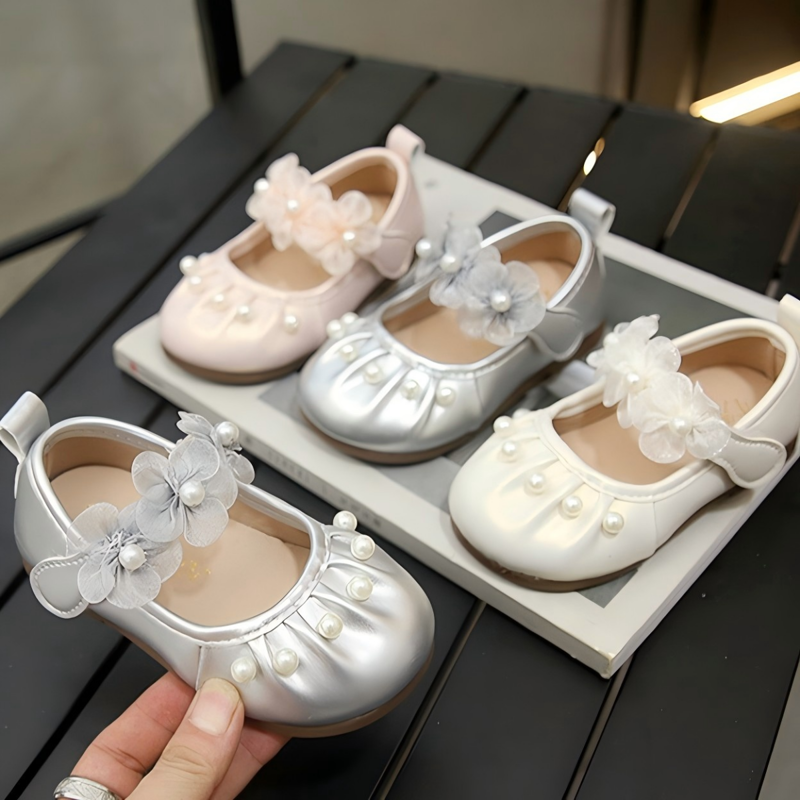 Solid Rosette Round Toe Mary Janes - image 12