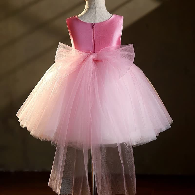 Mesh Bow Sleeveless Midi Dresses - image 3