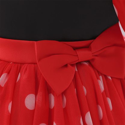 Mesh Bow Short Sleeve Maxi Dresses - image 14