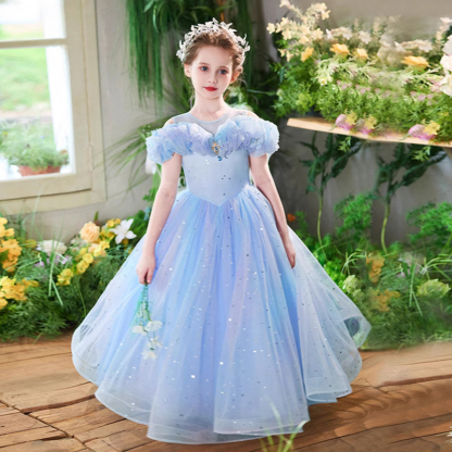 Mesh Fluffy Sleeveless Maxi Dresses - image 3