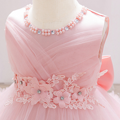 Mesh Applique Sleeveless Midi Dresses - image 5