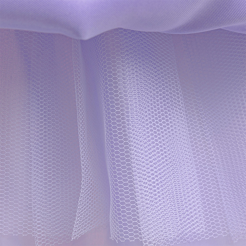 Mesh Lace Bow Lace Imitation Pearls Short Sleeve Mid-long Dresses - image 23