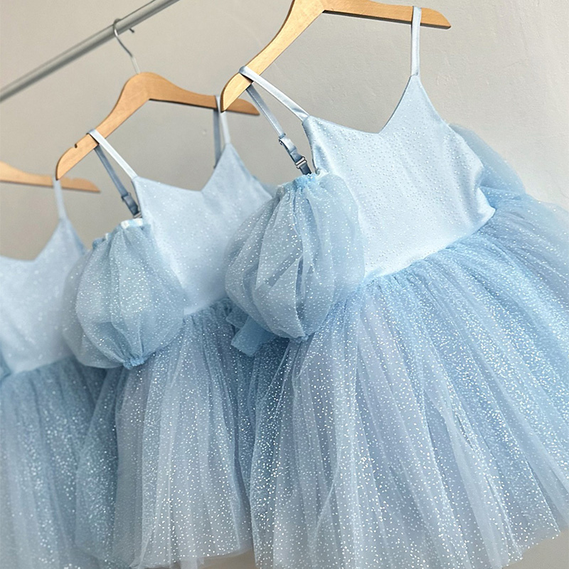 Glitter Short Sleeve Midi Dresses - image 4