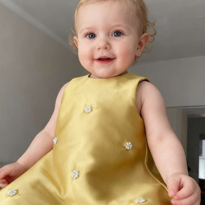 Satin Imitation Pearls Sleeveless Regular Dresses - image 24