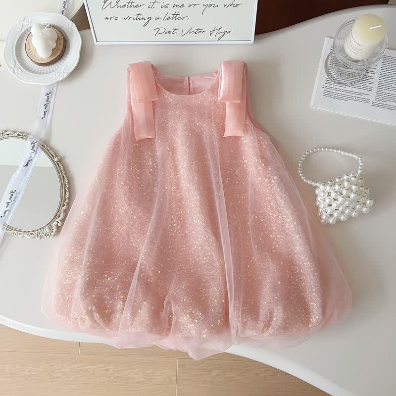 Chemical Fiber Blend Sequins Sleeveless Midi Dresses - image 6