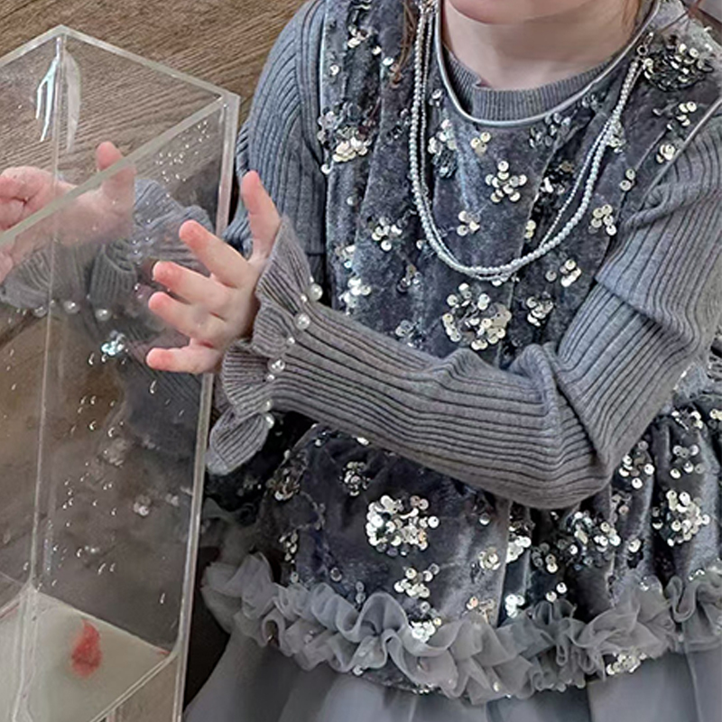 Velvet Panel Sleeveless Maxi Two-piece Set - image 8