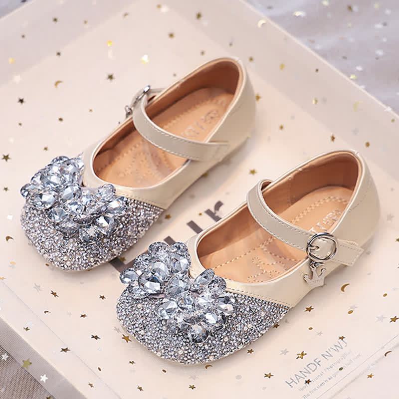 Solid Rhinestones Round Toe Flats  - image 10