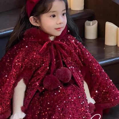 Glitter Feather-trimmed Long Sleeve Midi Dresses - image 5