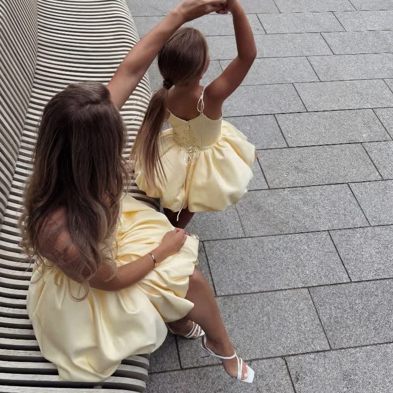 Women Satin Lace-up Sleeveless Short Dresses - image 12