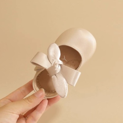 Solid Bow Round Toe Mary Janes - image 4
