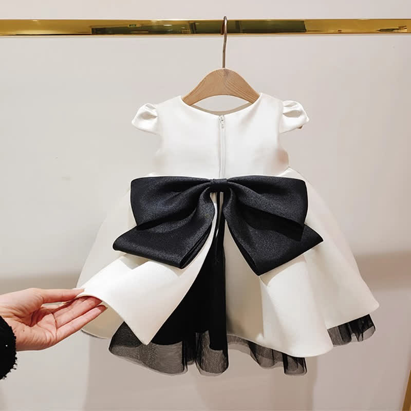 Satin Bow Cap Sleeve Midi Dresses - image 4