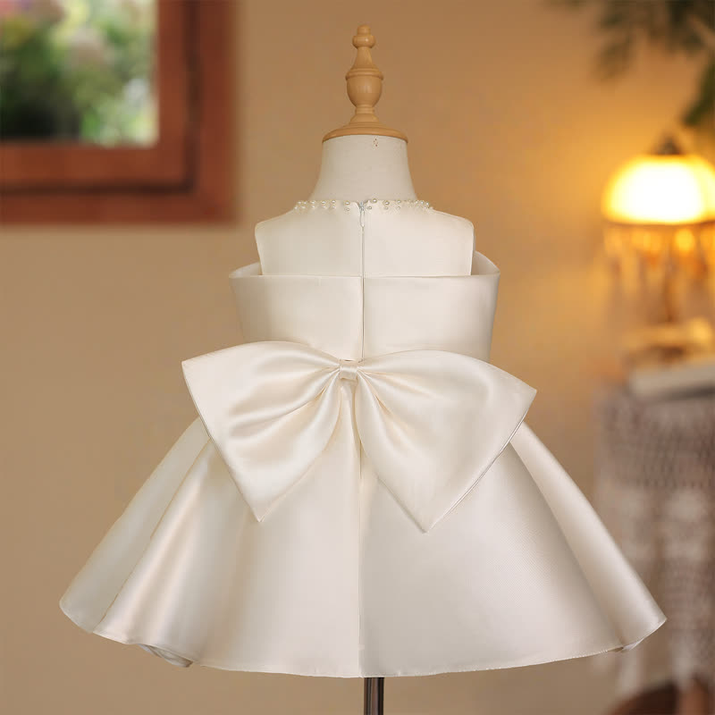 Satin Pearl Sleeveless Midi Dresses - image 4