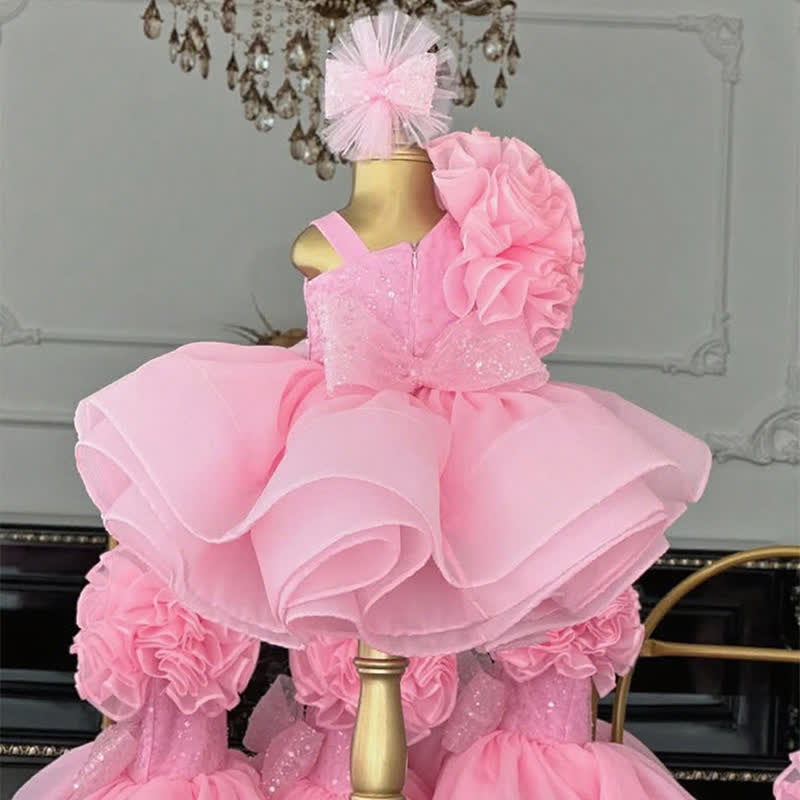 Organza Folds Sleeveless Mid-long Dresses - image 10