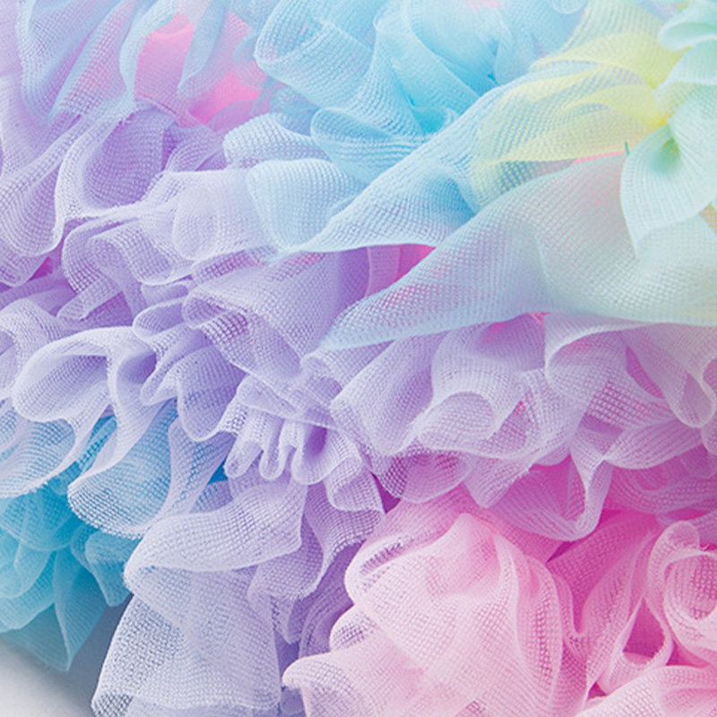 Mesh Knitted Bow Folds Gathered Short Sleeve Regular Two-piece Set - image 17