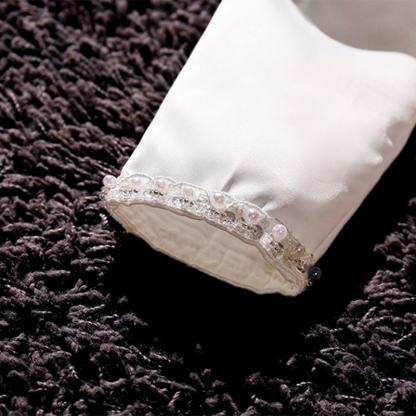 [Archive Sale] Satin Sequins Long Sleeve Regular Crop Outerwear - image 6