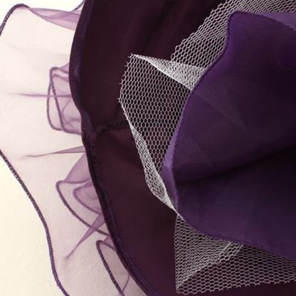 Mesh Folds Bow Sleeveless Midi Dresses - image 16