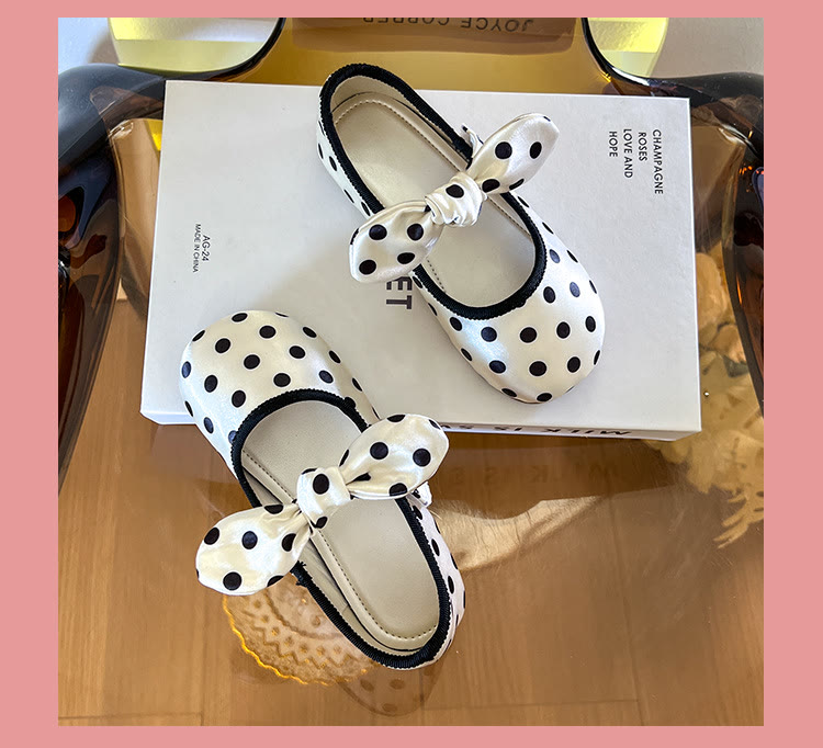 Polka Dots  Bow Round Toe  Mary Janes  - image 5