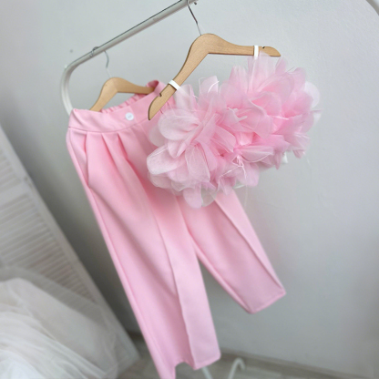 Cotton Folds Sleeveless Regular Two-piece Set - image 3