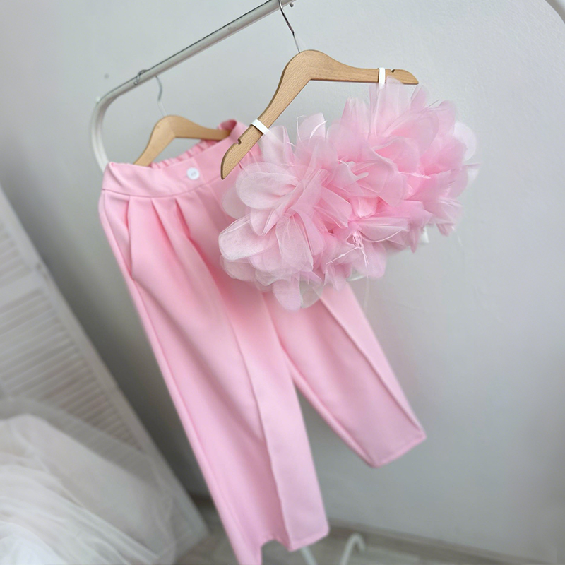 Cotton Folds Sleeveless Regular Two-piece Set - image 2
