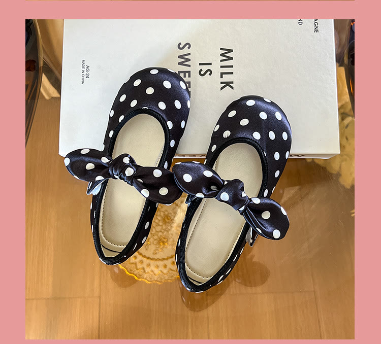 Polka Dots  Bow Round Toe  Mary Janes  - image 9