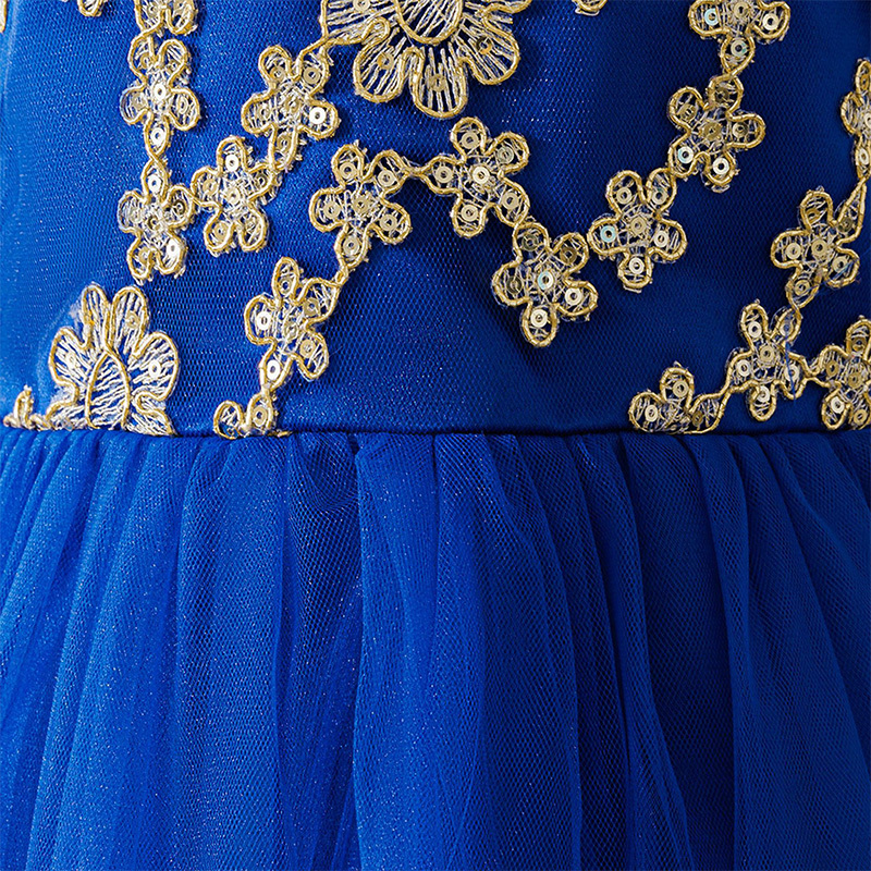 Mesh Lace Bow Lace Short Sleeve Mid-long Dresses - image 13