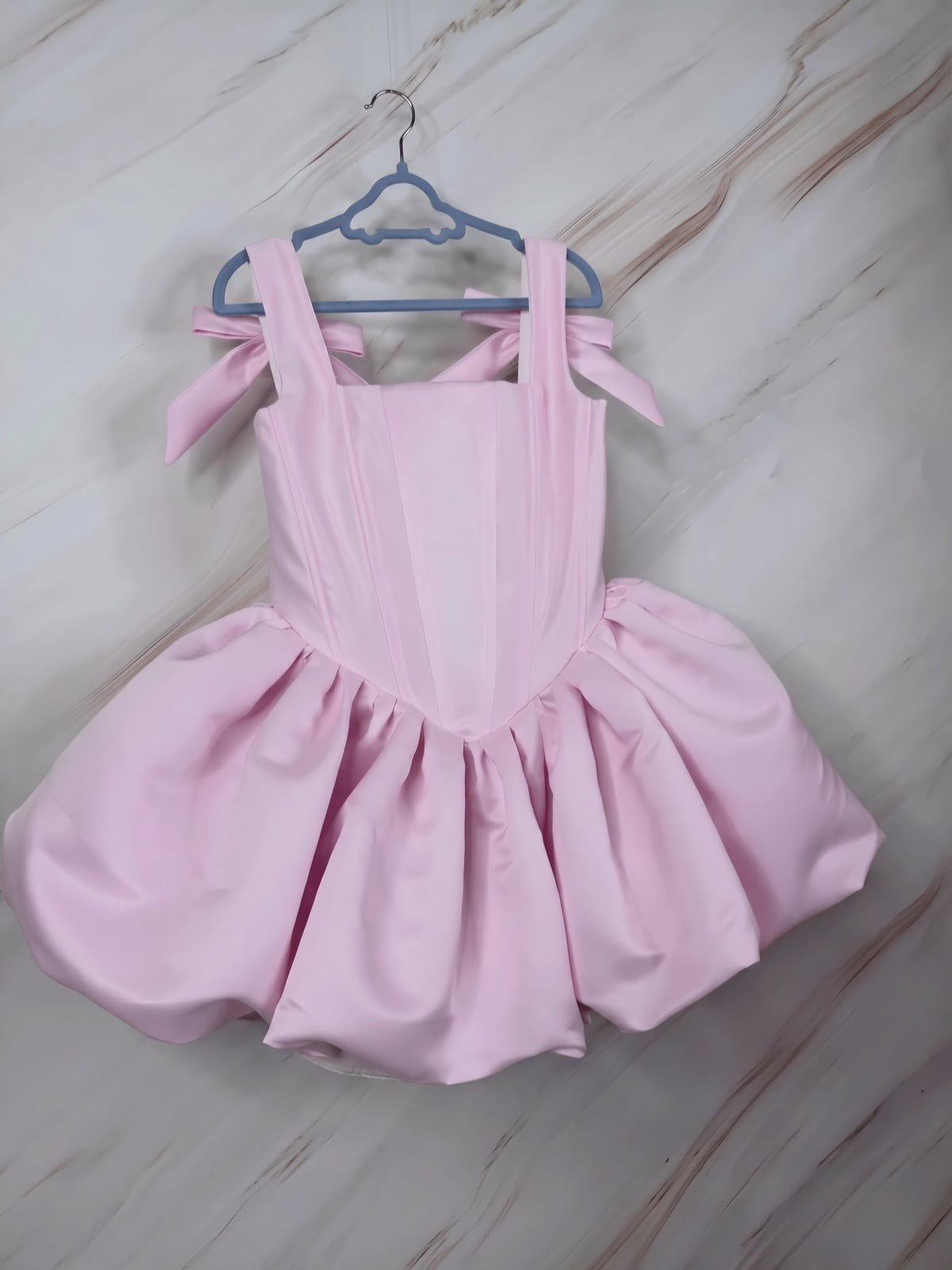Satin Bow Sleeveless Midi Dresses - image 5