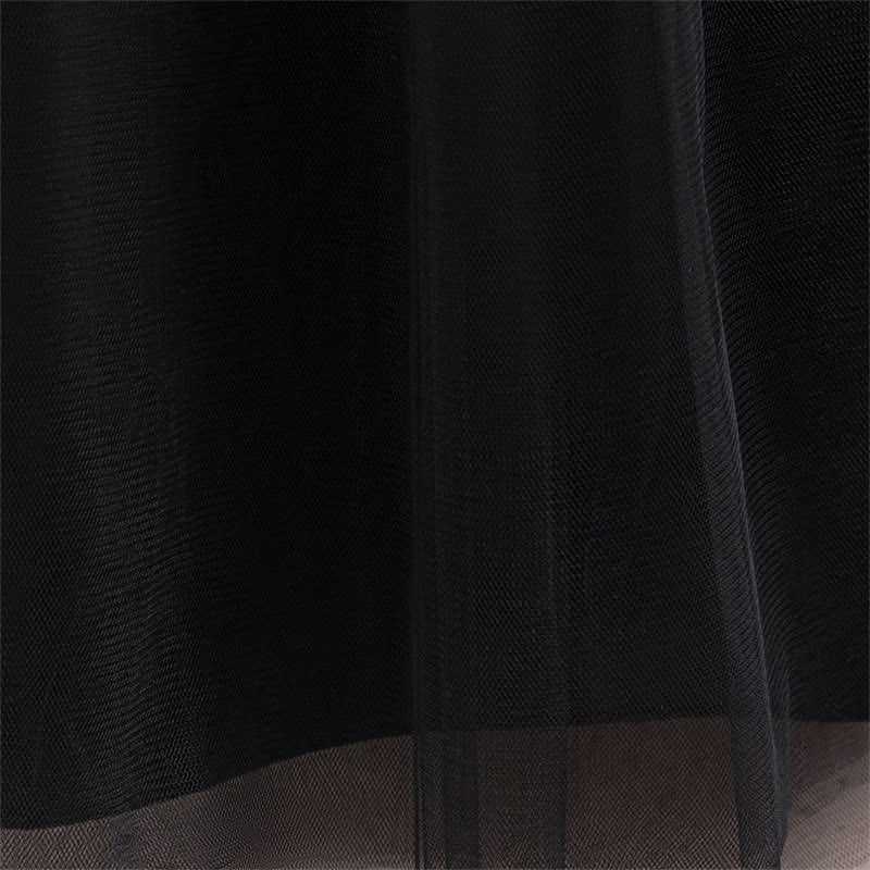 Satin & Mesh Bow Sleeveless Maxi Dresses - image 44