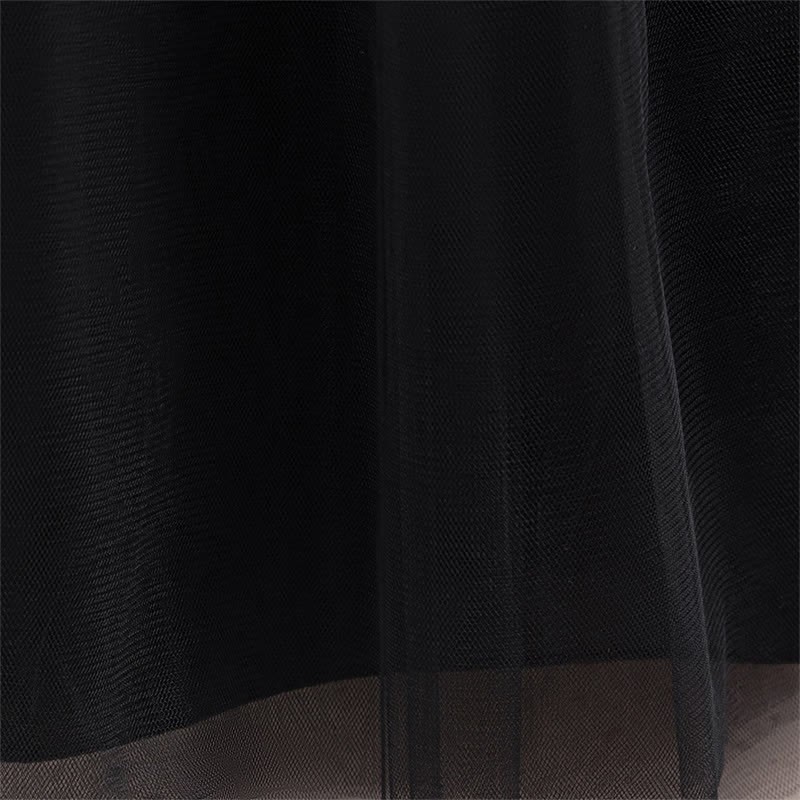 Satin & Mesh Bow Sleeveless Maxi Dresses - image 44