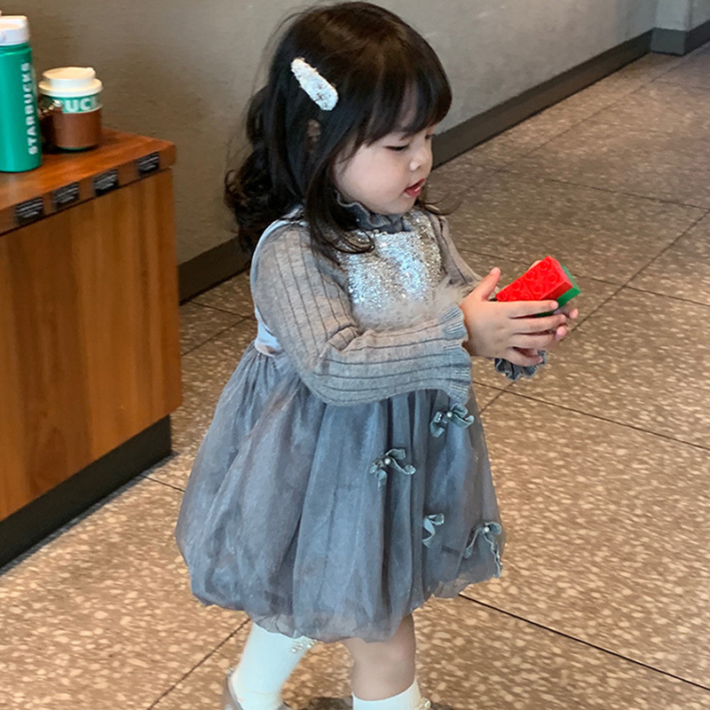 [Archive Sale] Mesh Bow Feather-trimmed Sleeveless Midi Dresses - image 6