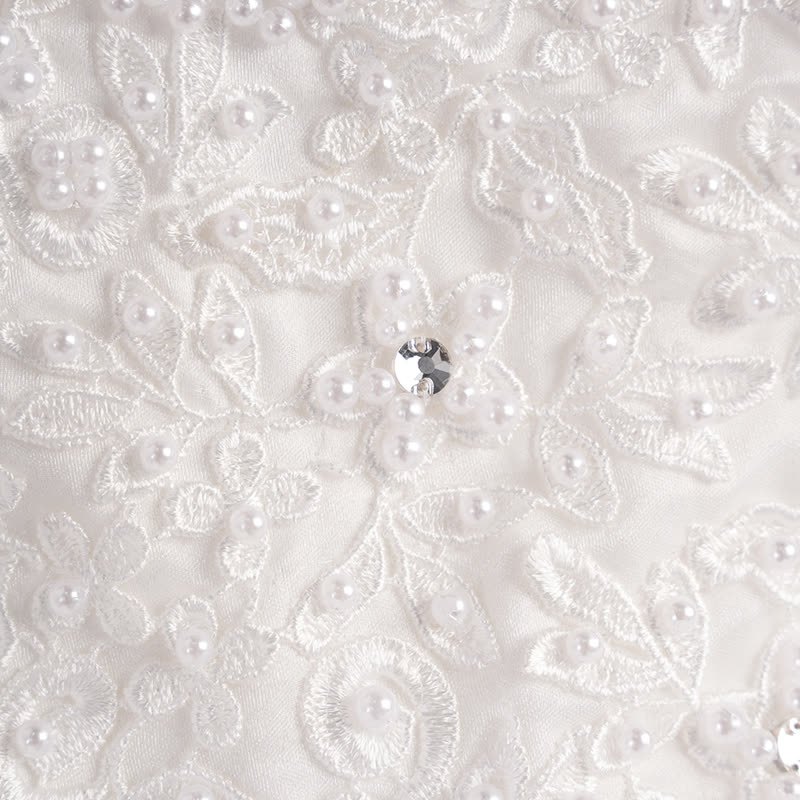 Organza Imitation Pearls Beaded Loose Midi Dresses - image 7