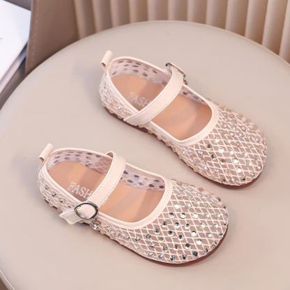 Solid Rhinestones Round Toe Flats  - image 4