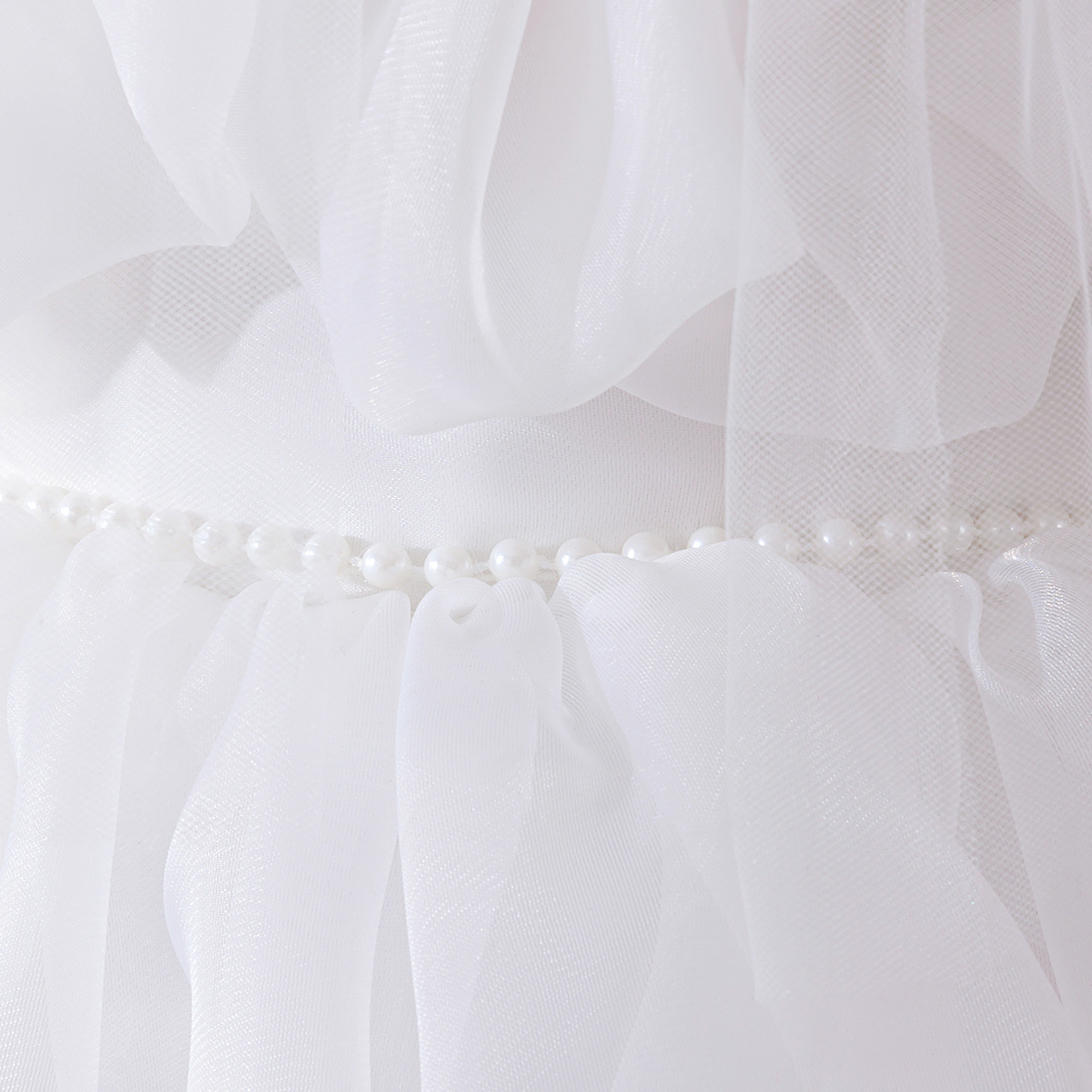 Organza Rosette Short Sleeve Midi Dresses - image 13